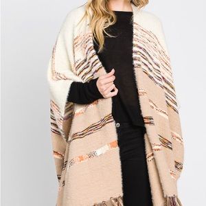 Striped Tassel Fringe Ruana Poncho
Color Camel
Theme Fringe, Tassel